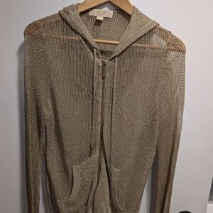 Michael Kors Gold Mesh Hoodie